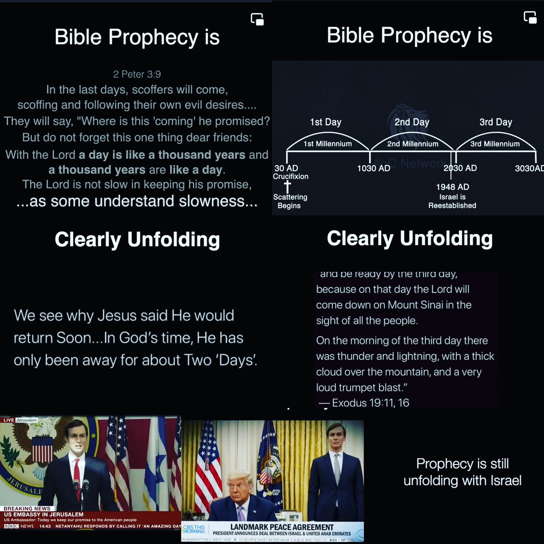 Prophecy unfolding! Be warned! It has only be two days. Jesus is the key to the kingdom of heaven! He is your salvation no other! Idols anger God. Turn to him and repent this is your choice choose wisely! KJV Bible protected words of God!