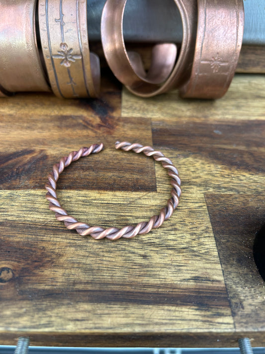 Copper Twisted Bracelet hand made locally in Australia