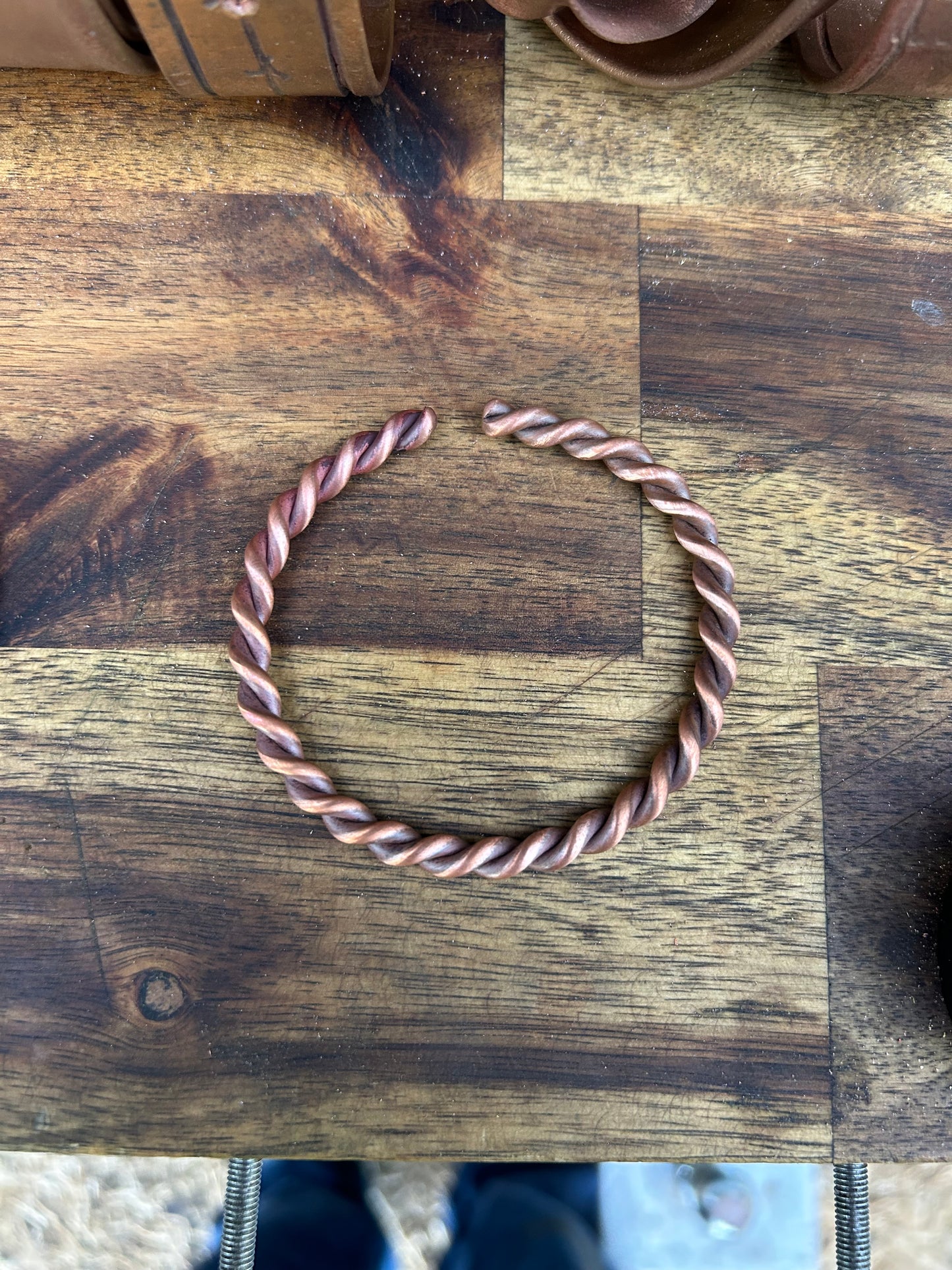 Copper Twisted Bracelet hand made locally in Australia